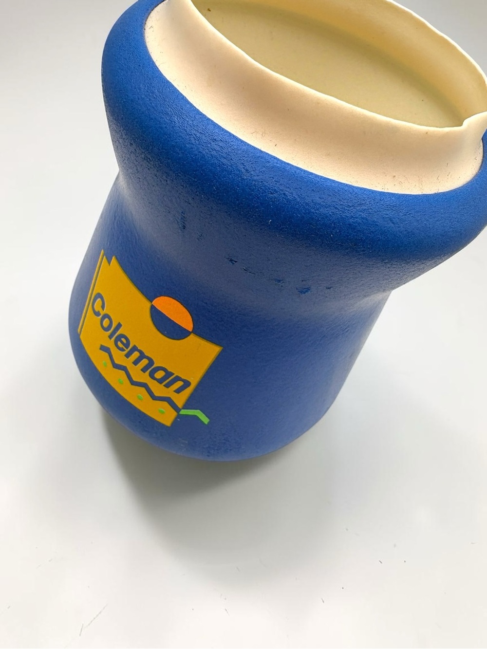 Vintage Coleman Tuffoam Koozie Insulated Can Cooler Blue Retro Springfield, MO - Picture 6 of 16
